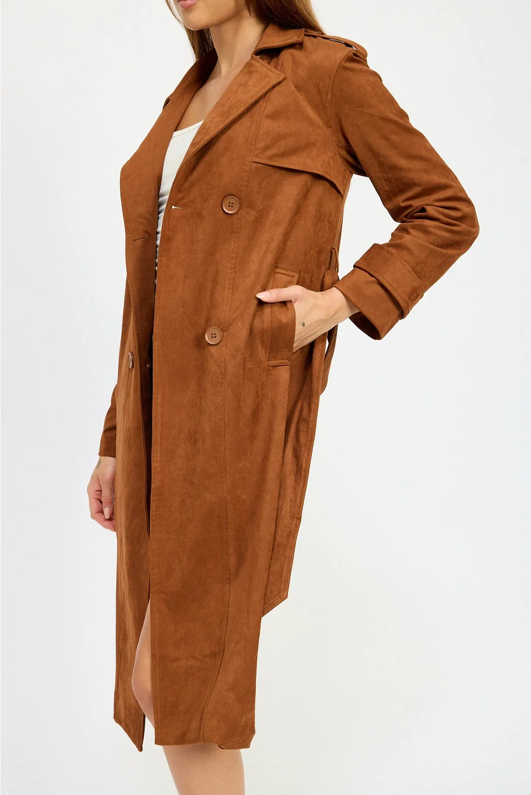 Winona Suede Trench